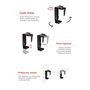 Support pour Ordinateur Portable MacLean MC-713B Métal