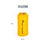 Sac de Sport Étanche Imperméable Sea to Summit Ultra-Sil Jaune 13 L