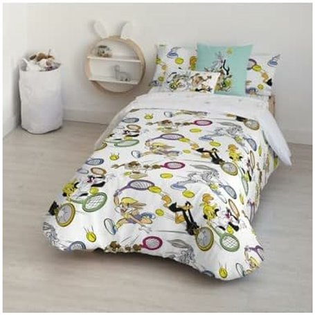 Housse de Couette Looney Tunes Looney Tenis 140 x 200 cm