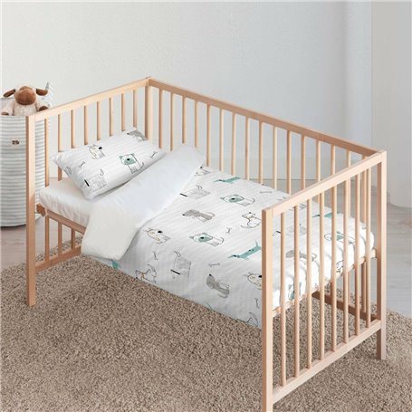 Housse de couette pour berceau Kids&Cotton Huali Small 115 x 145 cm