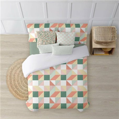 Housse de Couette Decolores Chloe 4 Multicouleur 240 x 220 cm