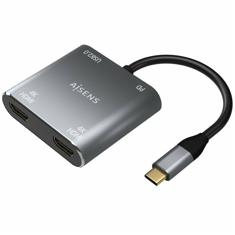Aisens A109-0625 adaptateur graphique USB 3860 x 2160 pixels Gris