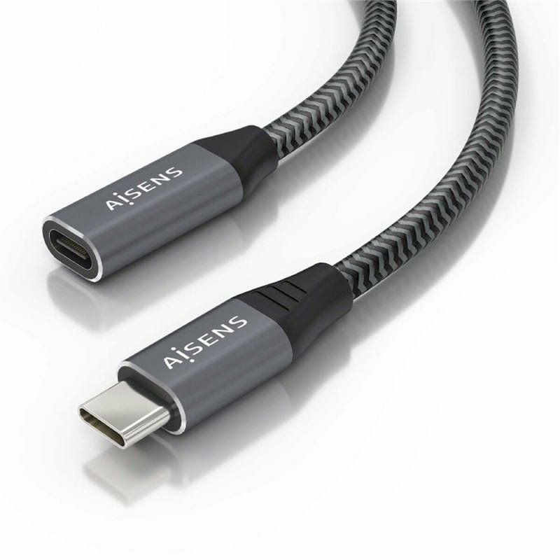 Aisens A107-0636 câble USB 2 m USB 3.2 Gen 2x2 USB C Gris
