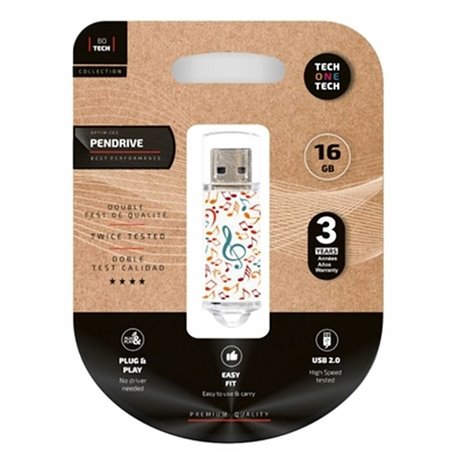 Clé USB Tech One Tech TEC4003 16 GB