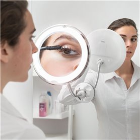 Miroir grossissant à LED avec bras flexible et ventouse Mizoom InnovaGoods