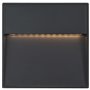 vidaXL 2 pcs Appliques murales LED d'extérieur 3 W Noir Carré