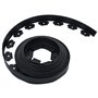 vidaXL Bordure de pelouse flexible avec 30 piquets 10 m 5 cm