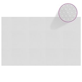 vidaXL Film solaire de piscine flottant PE 260x160 cm Gris