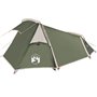 vidaXL Tente de camping tunnel 2 personnes vert imperméable