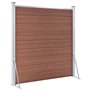 vidaXL Supports pour poteau de clôture 2 pcs Acier galvanisé