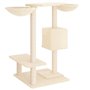 vidaXL Arbre à chat avec griffoirs crème 82 cm