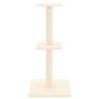 vidaXL Arbre à chat avec griffoirs en sisal crème 73 cm