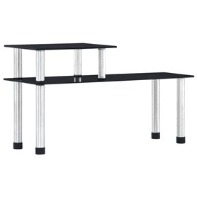 vidaXL Étagère de cuisine Noir 45x16x26 cm Verre trempé