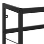 vidaXL Cadre de lavabo de salle de bain Noir 59x38x83 cm Fer
