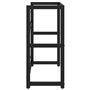 vidaXL Cadre de lavabo de salle de bain Noir 79x38x83 cm Fer