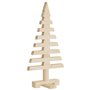 vidaXL Arbre de Noël en bois pour décoration 60 cm bois massif de pin