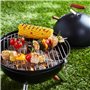 HI Gril de barbecue mini à charbon Noir