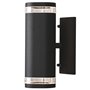 KONSTSMIDE Applique murale Modena double Noir mat