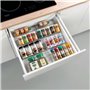 Metaltex Étagère à épices extensible à 4 niveaux X-Pand 2 pcs argenté