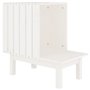 vidaXL Maison pour chat Blanc 60x36x60 cm Bois de pin massif