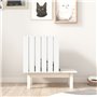 vidaXL Maison pour chat Blanc 60x36x60 cm Bois de pin massif