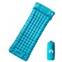 vidaXL Matelas de camping autogonflant avec oreiller 1 personne bleu