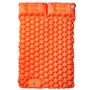 vidaXL Matelas de camping autogonflant et oreillers 2 personnes orange