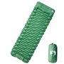 vidaXL Matelas de camping autogonflant avec oreiller 1 personne vert