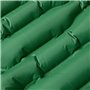 vidaXL Matelas de camping autogonflant avec oreiller 1 personne vert