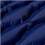 vidaXL Matelas de camping autogonflant oreiller 1 personne bleu marine