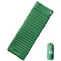 vidaXL Matelas de camping autogonflant avec oreiller 1 personne vert