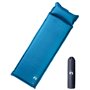 vidaXL Matelas de camping autogonflant oreiller 1 personne turquoise