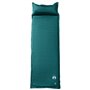 vidaXL Matelas de camping autogonflant avec oreiller 1 personne vert