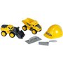 Jouet de chantier - KLEIN - Set de chantier Volvo Power avec casque, 5 pieces - Plastique de grande qualité, tres résist
