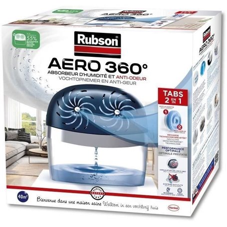 Absorbeur d'humidité AERO 360° 40m² - RUBSON