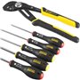Jeu de 6 Outils - - STANLEY FATMAX - FMHT0-62639 - Pince Multiprise a Verrouillage 250 mm + Tournevis Electricien + Phil