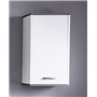 Armoire salle de bain - CALIFORNIA - Blanc/Argent fumée - 32 x 60 x 74 cm