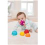 6 balles sensorielles - INFANTINO - Jouet pour bébé - Couleur bleu - Plastique souple