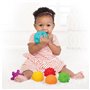 6 balles sensorielles - INFANTINO - Jouet pour bébé - Couleur bleu - Plastique souple