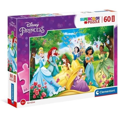 Puzzle - Clementoni - 60 pieces Maxi - Disney Princesses - Enfant - Dessins animés et BD - Fabriqué en Italie