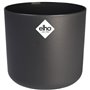 ELHO B.for Soft Pot de fleurs rond 25 - Noir - Ø 25 x H 23 cm - intérieur - 100% recyclé
