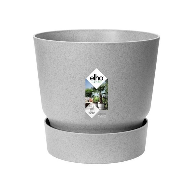 Image secondaire de Pot Elho Gris Plastique Rond Moderne Ø 47 cm
