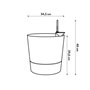 Pot de fleur Elho Plastique Rond Greensense Aqua Care Ciment Clair Ø 34.5 x H 34.1 cm 35 L