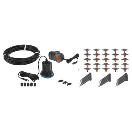 GARDENA Arrosoir automatique balcons et terrasses  Kit complet  Arrosage autonome  Alimentation via prise 230V  (1407-20)
