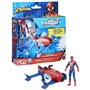 Coffret Spider-Man Hydro-Jet, figurine avec véhicule, Marvel Spider-Man, Epic Hero Series Web Splashers