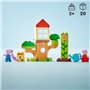 LEGO DUPLO 10431 Le Jardin et la Cabane dans l'Arbre de Peppa Pig - Jouet Créatif