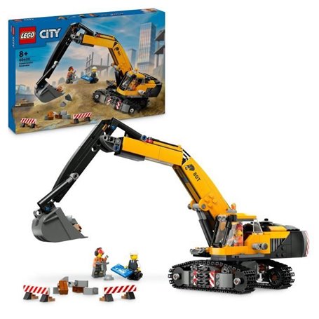 LEGO City 60420 La pelleteuse de chantier jaune