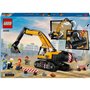 LEGO City 60420 La pelleteuse de chantier jaune, jouet pour enfant a partir de 8 ans