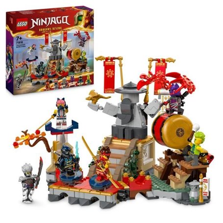 LEGO NINJAGO 71818 L'arene de combat du tournoi - Jouet d'action ninja pour enfant
