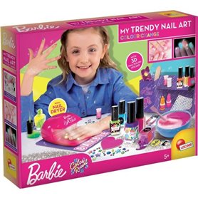 Kit de vernis a ongles Barbie - LISCIANI - Change de couleur et brille dans le noir